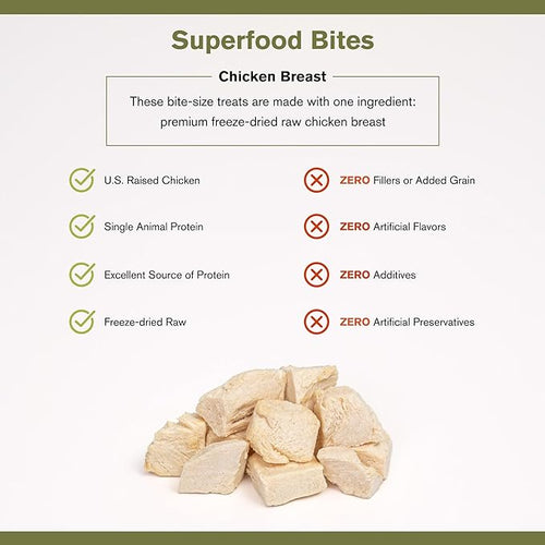Badlands Ranch - Superfood Bites Chicken Breast Grain-Free Freeze-Dried Raw Dog Treats