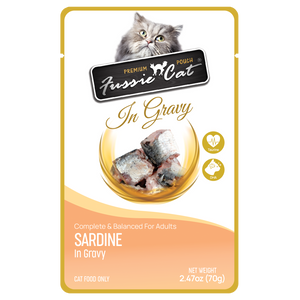 Fussie Cat - Sardine in Gravy 2.47oz Pouch