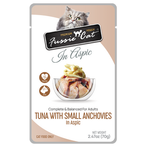Fussie Cat - Tuna & Small Anchovy in Aspic 2.47oz Pouch