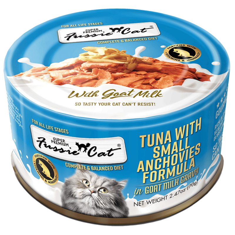 Fussie Cat Tuna & Small Anchovies in Goat Milk Gravy Wet Cat Food