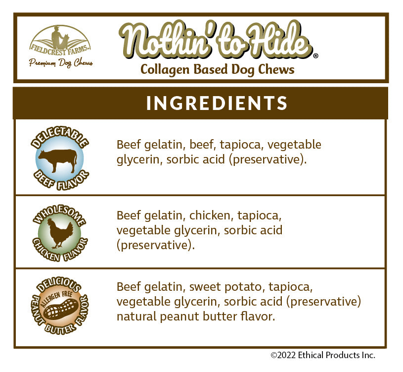 Ethical Pet Fieldcrest Farms Nothin' To Hide Bagel Dog Treat Altoona, IA Des Moines, IA