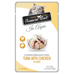 Fussie Cat - Tuna & Chicken in Aspic 2.47oz Pouch