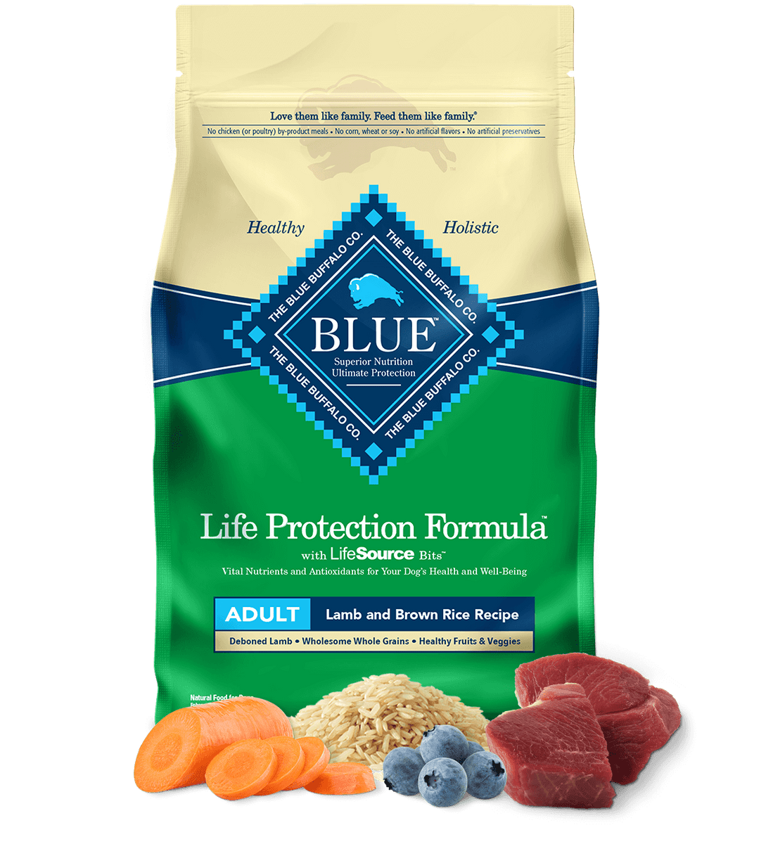 Blue Buffalo Life Protection Lamb Brown Rice Dry Dog Food Altoona IA Des Moines IA Urbandale IA West Des Moines IA Bone a Patreat
