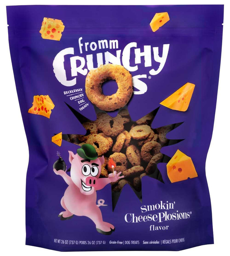 Fromm Crunchy O s Smokin CheesePlosions Flavor Dog Treats Des
