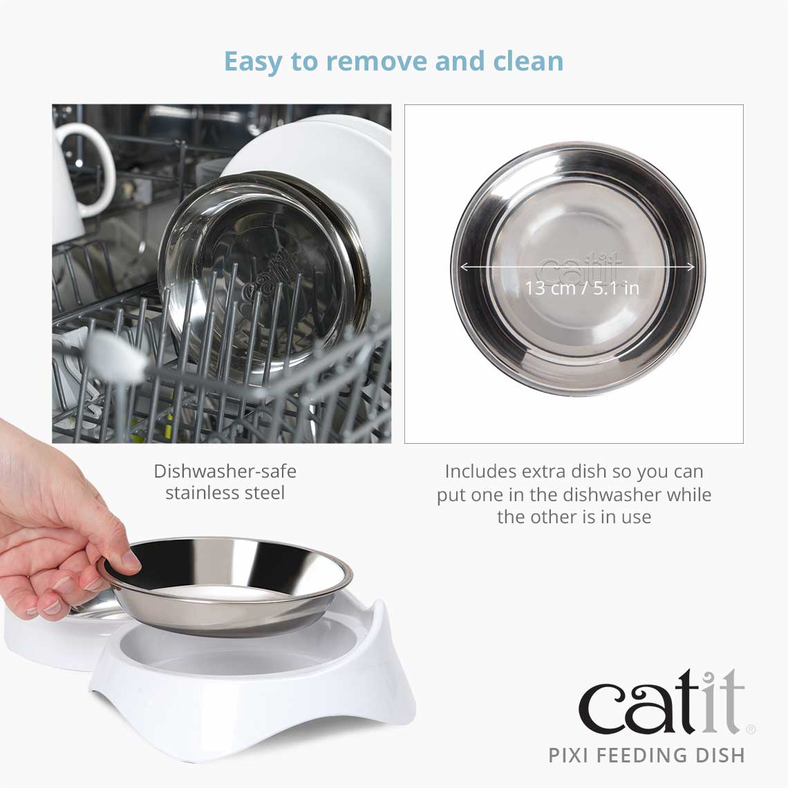 Catit Pixi Double Feeding Dish