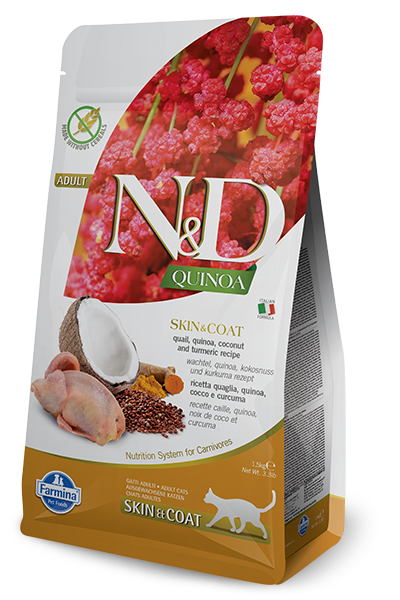 Farmina N D Quinoa Skin Coat Quail Cat Food