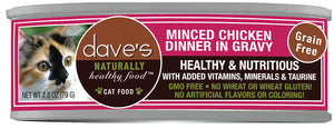 Dave's - Minced Chicken Dinner in Gravy Wet Cat Food