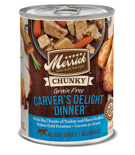 Merrick - Chunky Grain-Free Carver's Delight Dinner in Gravy Wet Dog Food