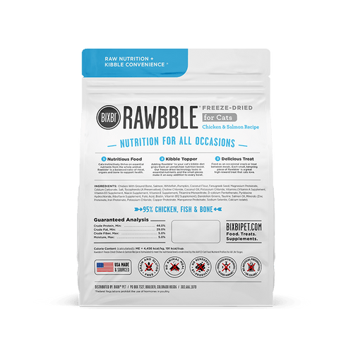 Bixbi - Rawbble Chicken & Salmon Freeze-Dried Cat Food