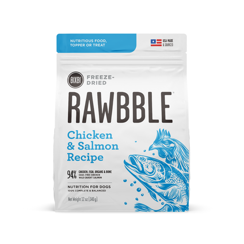 Bixbi - Rawbble Chicken & Salmon Freeze-Dried Dog Food