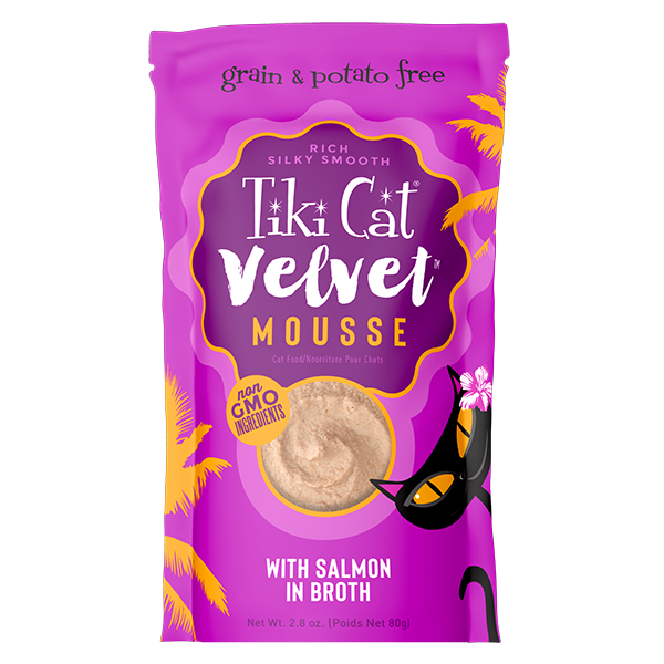 Tiki Cat Velvet Mousse Salmon in Broth Wet Cat Food