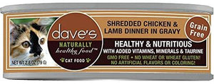 Dave's - Shredded Chicken & Lamb Dinner in Gravy Wet Cat Food