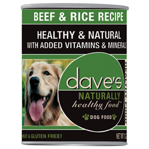 Dave's - Naturally Healthy Beef & Rice Recipe Wet Dog Food