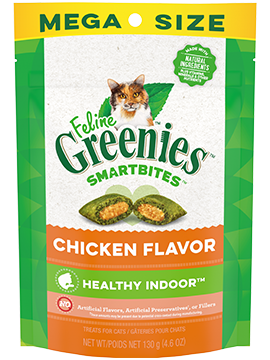 Feline Greenies Smartbites Hairball Control Indoor Care Chicken
