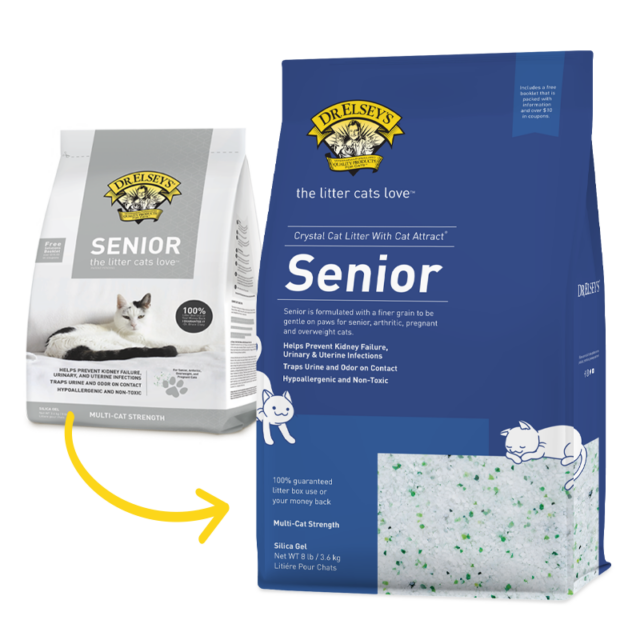 Senior cat top litter
