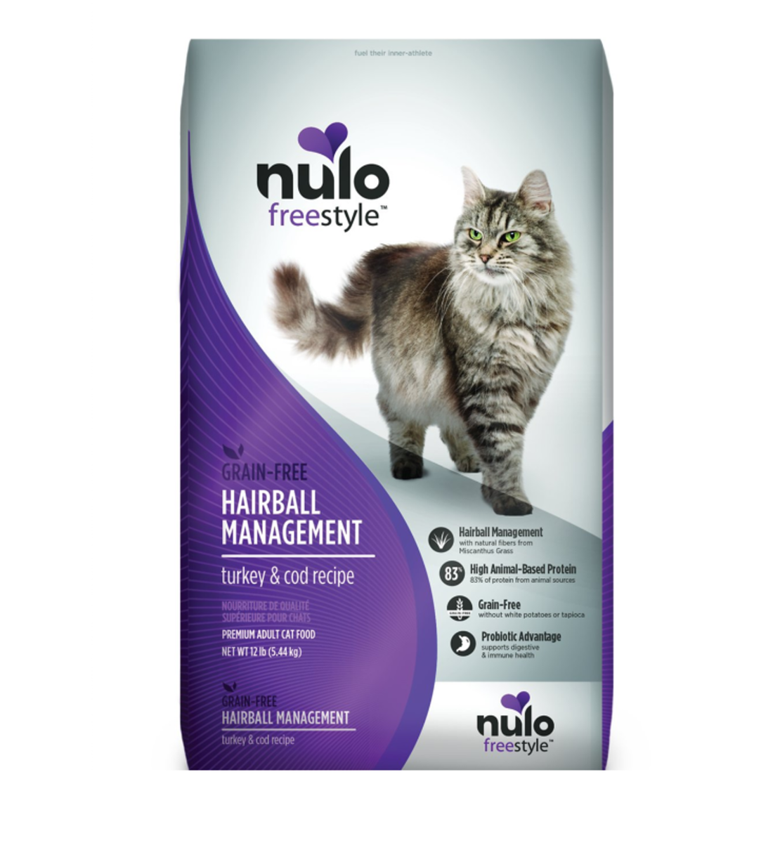 Nulo Freestyle Hairball Management Turkey Cod Recipe Dry Cat Food Altoona IA Des Moines IA Urbandale IA West Des Moines IA Bone a Patreat