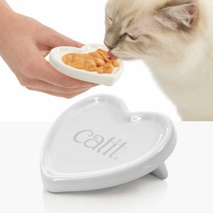 Catit - Catit Creamy Heart Dish for Cats