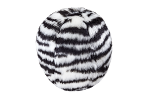 Fluff & Tuff - Zebra Ball (Squeakerless) Dog Toy
