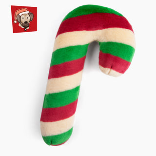 Fluff & Tuff - Candy Cane Dog Toy
