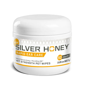 Absorbine - Silver Honey Rapid Ear Care Vet Strength Pet Wipes