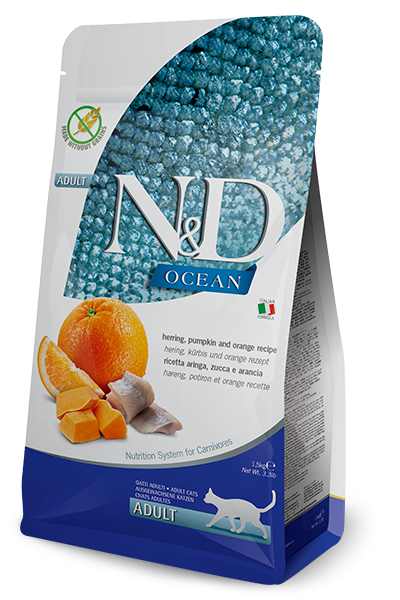 Farmina - N&D Herring, Pumpkin and Orange Recipe Dry Cat Food