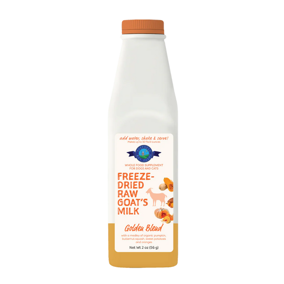 Shepherd Boy Farms - Golden Blend Raw, Freeze Dried Goat Milk Supplement for Pets