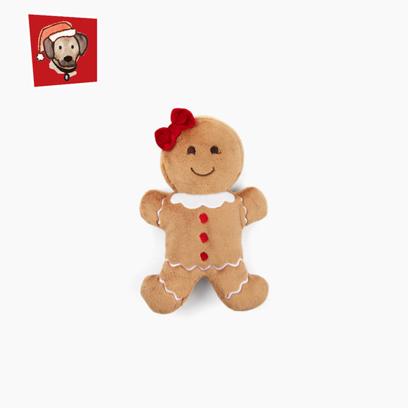 Fluff & Tuff - Judy Gingerbread Girl Dog Toy
