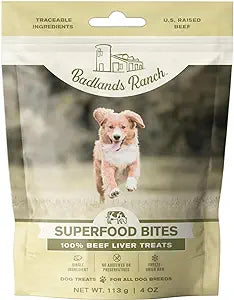 Badlands Ranch - Superfood Bites Beef Liver Grain-Free Freeze-Dried Raw Dog Treats
