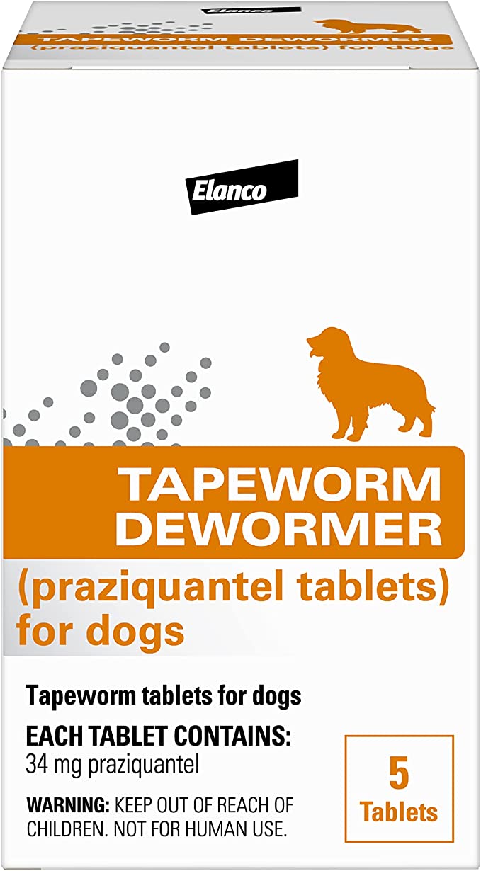 Elanco - Tapeworm Dewormer (praziquantel tablets) for Dogs