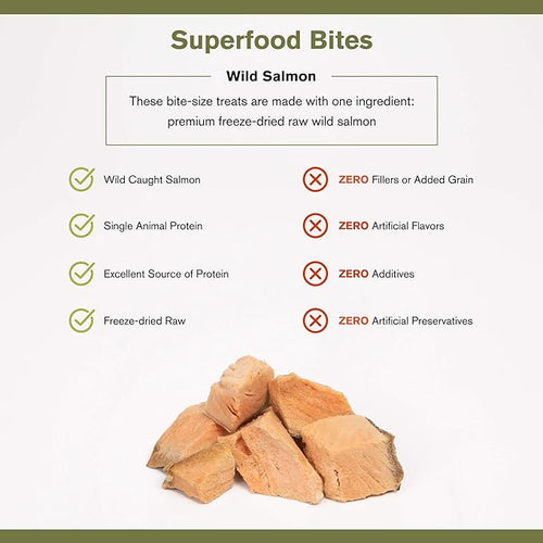 Badlands Ranch - Superfood Bites Salmon Grain-Free Freeze-Dried Raw Dog Treats