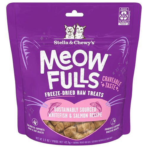 Stella & Chewy's - Meowfulls Whitefish & Salmon Liver Cat Treat