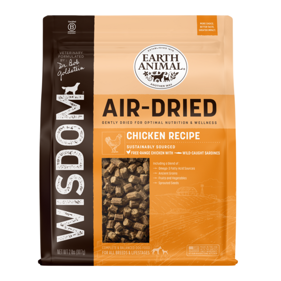 Earth Animal - Wisdom Air-Dried Chicken Recipe Dog Food