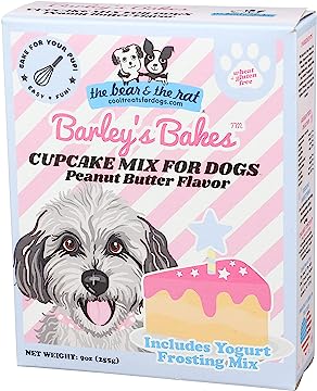 The Bear and The Rat - Cupcake Mix with Peanut Butter and Yogurt Frosting Dog Treat