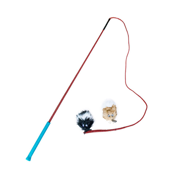 Outward Hound - Tail Teaser Wand Lure Dog Toy