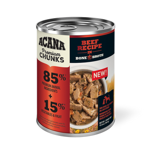 Acana - Premium Chunks, Beef Recipe in Bone Broth Wet Dog Food