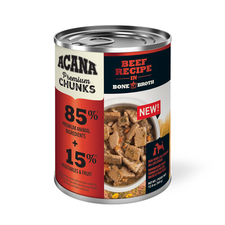 Acana - Premium Chunks, Beef Recipe in Bone Broth Wet Dog Food