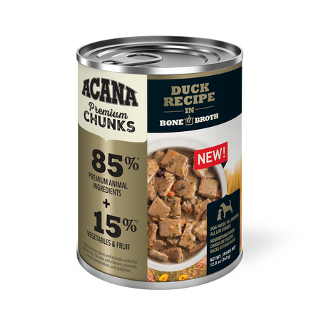 Acana - Premium Chunks, Duck Recipe in Bone Broth Wet Dog Food