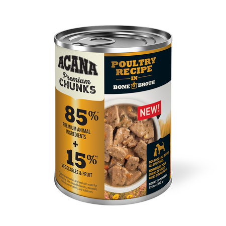 Acana - Premium Chunks, Poultry Recipe in Bone Broth Wet Dog Food