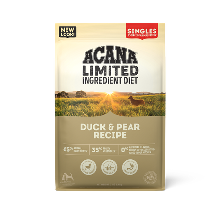 Acana Singles Duck Pear Recipe Dry Dog Food Altoona IA Des Moines IA Urbandale IA West Des Moines IA Bone a Patreat
