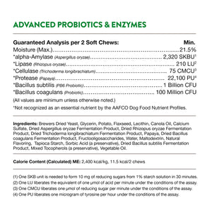 NaturVet - Advanced Probiotics & Enzymes Soft Chew for Dogs