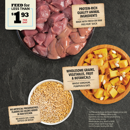 Acana - Wholesome Grains, Duck & Pumpkin Recipe, Limited Ingredient Diet Dry Dog Food