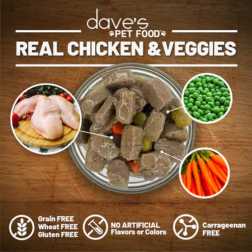 Dave's Pet Food - Stewlicious Chicken & Vegetable Stew Wet Dog Food