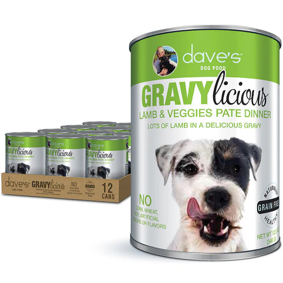 Dave's Pet Food - Gravylicious Lamb & Veggies Pate Dinner Wet Dog Food