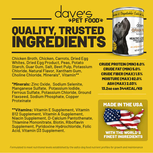 Dave's Pet Food - Stewlicious Chicken & Vegetable Stew Wet Dog Food