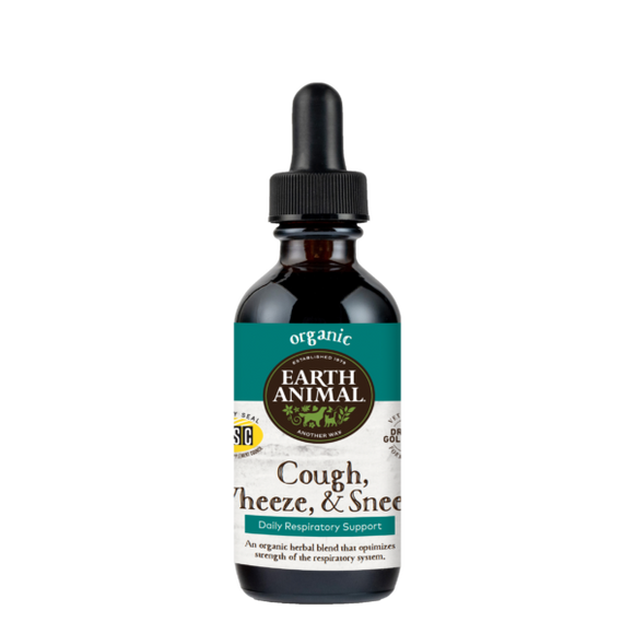 Earth Animal - Cough, Wheeze & Sneeze Organic Herbal Remedy for Pets