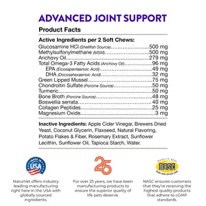 NaturVet - Evolutions Advanced Joint Support Soft Chews for Dogs