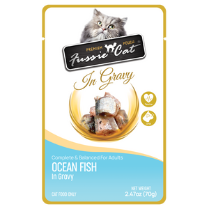 Fussie Cat - Ocean Fish in Gravy 2.47oz Pouch