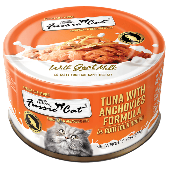 Fussie Cat - Tuna & Anchovies in Goat Milk Gravy Wet Cat Food