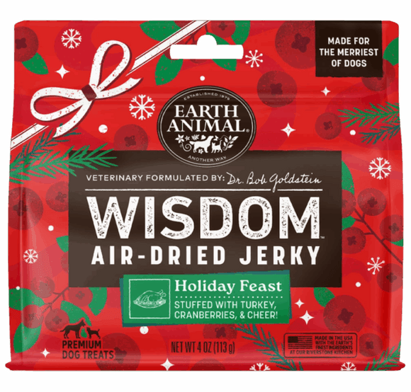 Earth Animal - Wisdom™ Air-Dried Seasonal Collection Holiday Feast Jerky Dog Treat