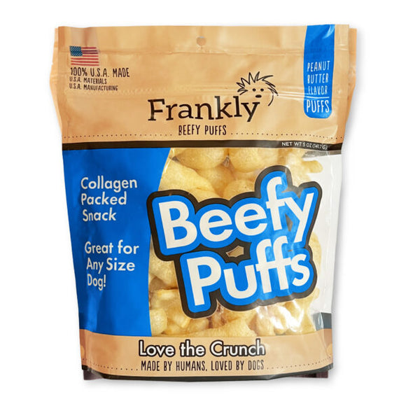 Frankly - Peanut Butter Beefy Puffs Flavor Dog Treats